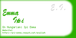 emma ipi business card